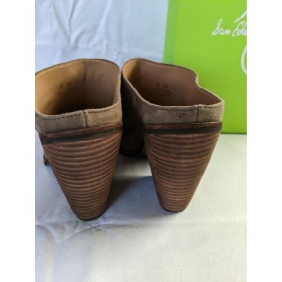 NEW Sam Edelman Alison Western Mule Desert Olive Heel Women size 9 Leather Boot - Picture 5 of 16